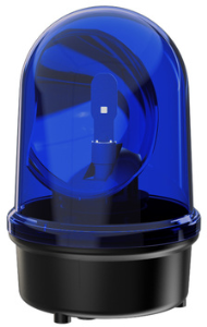 LED-Drehspiegelleuchte, Ø 142 mm, blau, 24 V AC/DC, IP65