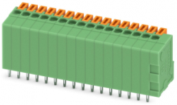 Leiterplattenklemme, 16-polig, RM 2.54 mm, 0,14-0,5 mm², 6 A, Federklemmanschluss, grün, 1789074