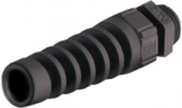Kabelverschraubung mit Knickschutz, PG7, 15 mm, Klemmbereich 2 bis 5 mm, IP68, schwarz, 3237
