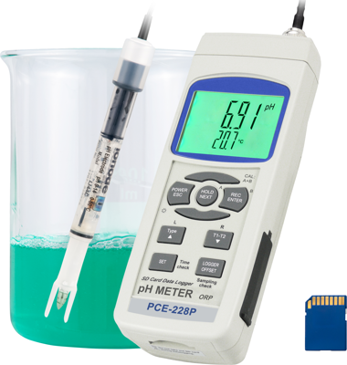 PCE-228P PCE Instruments Leitfähigkeitmessgeräte, PH-Meter, Refraktometer Bild 1