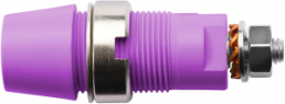 4 mm Buchse, Schraubanschluss, Einbau-Ø 12.2 mm, CAT III, violett, SAB 6922 NI / VI