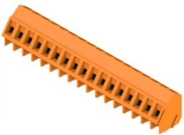 Leiterplattenklemme, 17-polig, RM 5.08 mm, 0,2-2,5 mm², 15 A, Schraubanschluss, orange, 9994680000