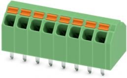Leiterplattenklemme, 8-polig, RM 3.81 mm, 0,2-1,5 mm², 9 A, Federklemmanschluss, grün, 1751529