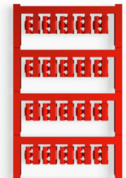Polyamid Kabelmarkierer, beschriftbar, (B x H) 12 x 5.8 mm, max. Bündel-Ø 2.5 mm, rot, 1813150000