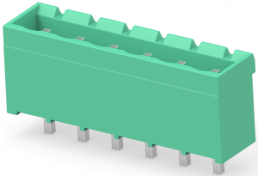 Leiterplattenklemme, 6-polig, RM 5.08 mm, 0,05-3 mm², 15 A, Stift, grün, 796636-6