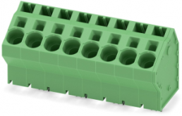 Leiterplattenklemme, 8-polig, RM 10 mm, 0,75-10 mm², 76 A, Federklemmanschluss, grün, 1819260