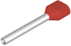 Isolierte Aderendhülse, 1,0 mm², 25 mm/18 mm lang, rot, 9037460000