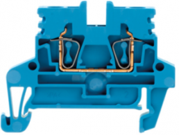 Durchgangsklemme, Federzuganschluss, 0,5-2,5 mm², 2-polig, 24 A, 6 kV, blau, 1933710000