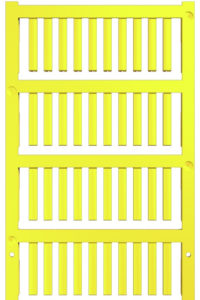 Polyamid Kabelmarkierer, beschriftbar, (B x H) 21 x 3.2 mm, max. Bündel-Ø 1.3 mm, gelb, 1918560000