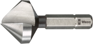 Einschneide-Kegelsenker-Bit, M5, 1/4" Bit, 34 mm, Spirallänge 21 mm, Stahl, DIN 1173-D, 05104662001