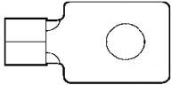 Unisolierter Ringkabelschuh, 0,3-1,65 mm², AWG 22 bis 16, 2.36 mm