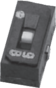 Schiebeschalter, Ein-Ein, 1-polig, gerade, 100 mA/50 VDC, CAS-120A
