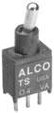 Kippschalter, 1-polig, rastend, Ein-Ein, 0,4 VA/20 V AC/DC, vergoldet/vernickelt, 1825455-1