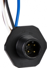 Sensor-Aktor Kabel, M12-Flanschstecker, gerade auf offenes Ende, 5-polig, 100 mm, 4 A, XZCE03M125M
