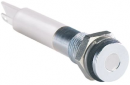 LED-Signalleuchte, 24 V (AC), 24 V (DC), weiß, 220 mcd, Einbau-Ø 6 mm, RM 1.25 mm, LED Anzahl: 1
