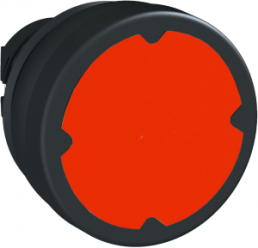 Drucktaster, tastend, Bund rund, rot, Frontring schwarz, Einbau-Ø 22 mm, ZB5AC480