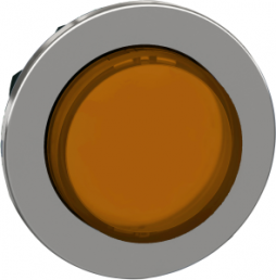 Frontelement, unbeleuchtet, tastend, Bund rund, orange, Einbau-Ø 30.5 mm, ZB4FH53