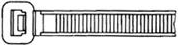 Kabelbinder, Polyamid, (L x B) 200 x 3.6 mm, Bündel-Ø 2 bis 50 mm, schwarz