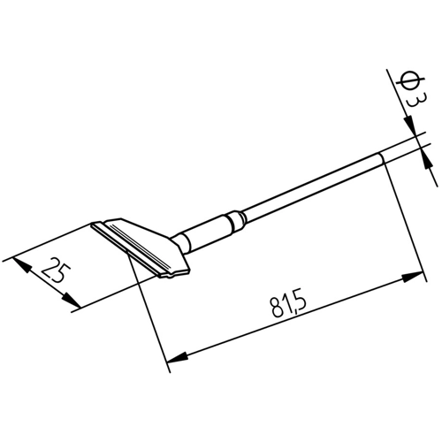 0452FDLF250 Ersa Lötspitzen, Entlötspitzen und Heißluftdüsen Bild 2