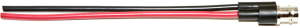 Koaxialkabel, BNC-Buchse (gerade) auf offenes Ende, Tülle schwarz, 177.8 mm, BU-P4969