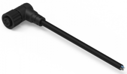 Sensor-Aktor Kabel, M12-Kabeldose, abgewinkelt auf offenes Ende, 8-polig, 2 m, PVC, schwarz, 2 A, 643641120308