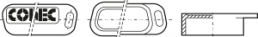Abdeckkappe für D-Sub Buchse, Gehäusegröße 1 (DE), 9-polig, 160X10449X