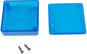 ABS Miniatur-Gehäuse, (L x B x H) 60 x 60 x 20 mm, transparent, IP54, 1551TTBU