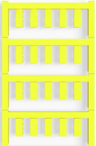 Polyamid Gerätemarkierer, (L x B) 15 x 6 mm, gelb, 200 Stk