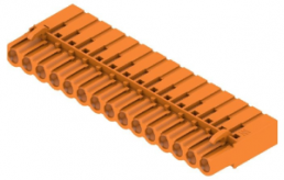 Stiftleiste, 15-polig, RM 5.08 mm, gerade, orange, 1610620000