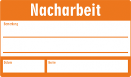 Verbotsschild, Text: "Nacharbeit", (B) 50 mm, Aluminium, 088.54-9-30X50-A