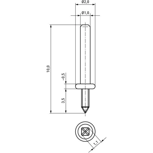 013.14.309 Ettinger Steckerstifte für Leiterplatten Bild 2