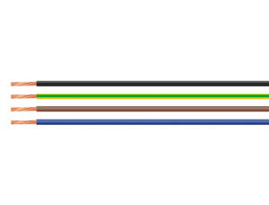 PVC-Schaltlitze, H05V-K, 0,75 mm², AWG 19, orange, Außen-Ø 2,7 mm