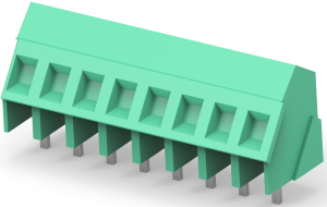 Leiterplattenklemme, 8-polig, RM 5 mm, 0,05-3 mm², 17.5 A, Käfigklemme, grün, 796690-8