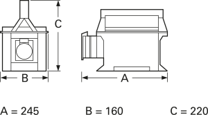 Trenntransformator im Gehäuse, 400 V·A, 230 V, 0,7 A