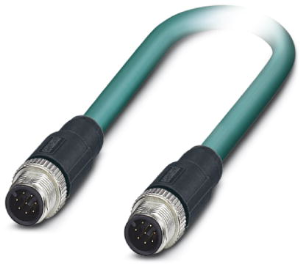 Polyurethan Ethernet-Kabel, Cat 5, 8-adrig, 0,14 mm², AWG 26, schwarz, 1413722