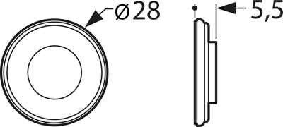 K28 WP 8 OHM VISATON Akustische Signalgeber Bild 2
