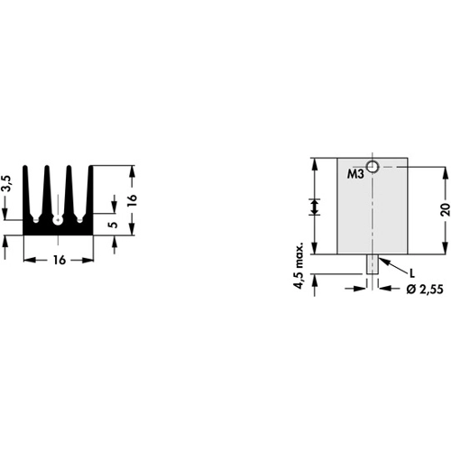 SK 437 25 STS Fischer Elektronik Kühlkörper Bild 2