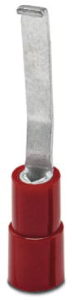 Isolierter Stiftkabelschuh, 0,5-1,5 mm², AWG 20 bis 16, 2.8 mm, rot