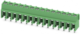 Leiterplattenklemme, 14-polig, RM 5 mm, 0,5-4,0 mm², 32 A, Schraubanschluss, grün, 1935899