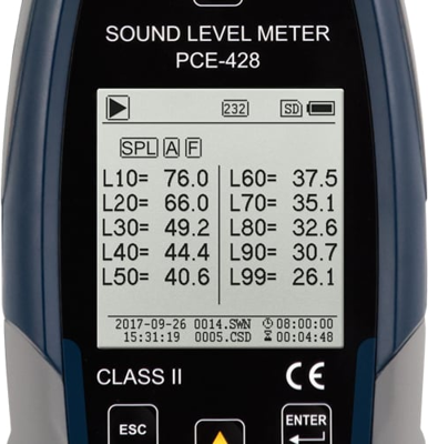 PCE-428-EKIT PCE Instruments Luxmeter, Schallpegelmesser, Magnetfeldtester Bild 2