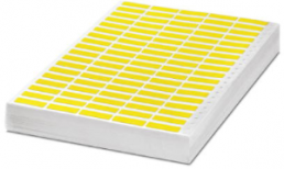 Textil/Polymer Etikett, (L x B) 38 x 11 mm, gelb, Seite mit 1000 Stk