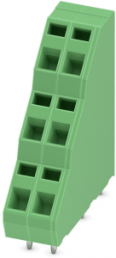 Leiterplattenklemme, 6-polig, RM 5.08 mm, 0,2-2,5 mm², 12 A, Federklemmanschluss, grün, 1891292