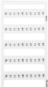 Markierungskarte für Klemmenleistenstecker, 793-646