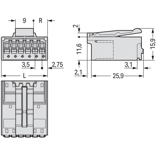2091-1523/002-000 WAGO Steckverbindersysteme Bild 2