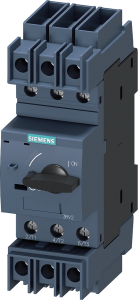 Leistungsschalter für Trafoschutz, Drehbetätiger, 3-polig, 0.16 A, 690 V, (B x H x T) 45 x 144 x 97 mm, Schienenmontage, 3RV2811-0AD10