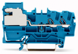 2-Leiter-N-Trennklemme, Federklemmanschluss, 0,25-4,0 mm², 32 A, 4 kV, blau, 2002-7214