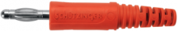 4 mm Stecker, Lötanschluss, 2,5 mm², rot, FK 9 L NI / RT