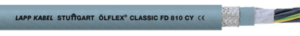 PVC Anschluss- und Steuerleitung ÖLFLEX CLASSIC FD 810 CY 4 G 6,0 mm², AWG 10, geschirmt, grau