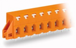 Leiterplattenklemme, 10-polig, RM 7.62 mm, 0,08-2,5 mm², 16 A, Käfigklemme, orange, 741-430