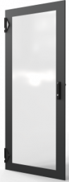 Varistar CP Glastür mit 3-Punkt-Verriegelung, RAL7021, 33 HE, 1600 H, 800B